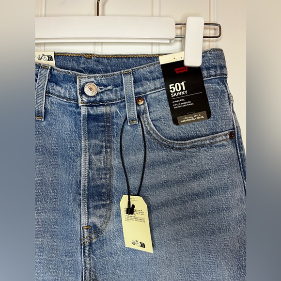 NWT Levi’s 501 Skinny Jean - Tango Light / Denim - Picture 3 of 10